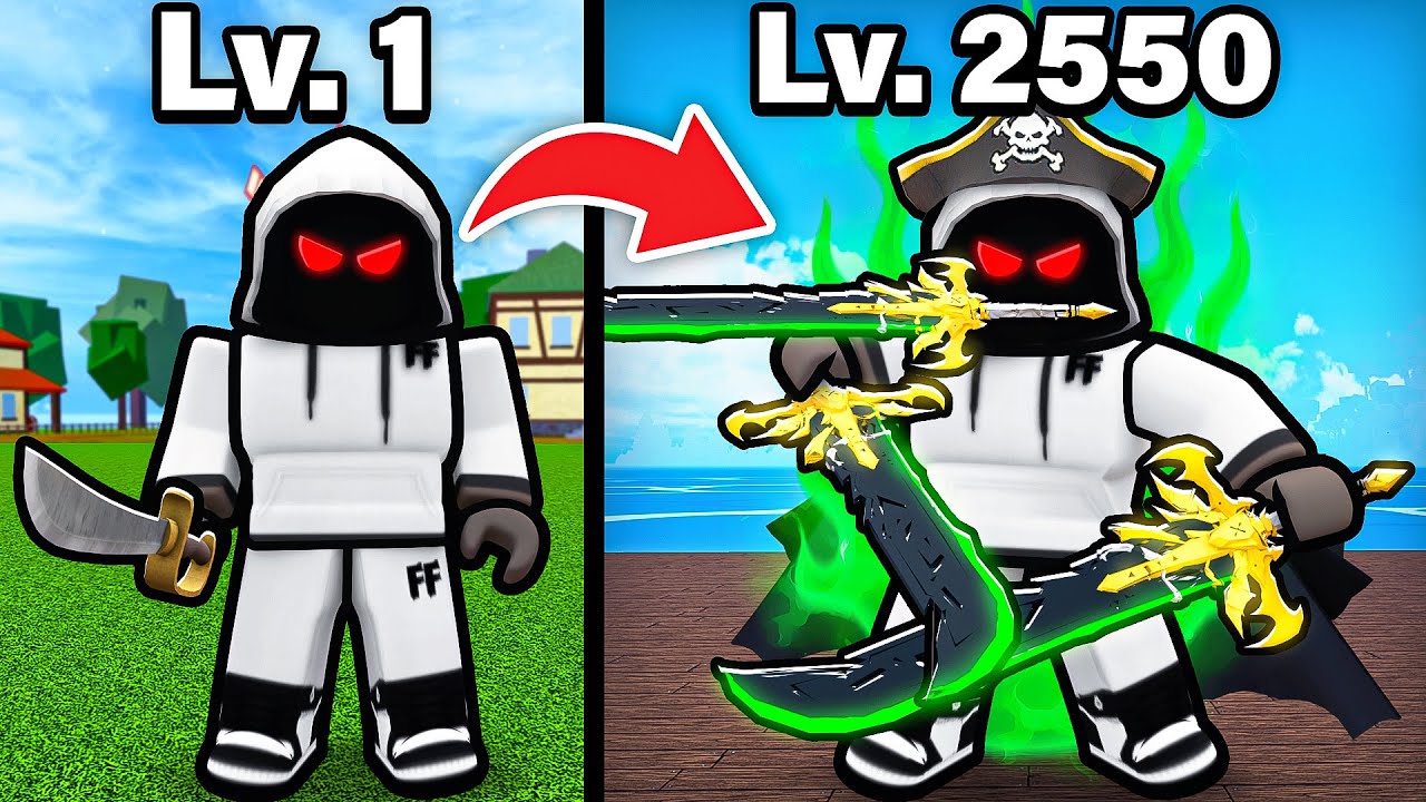 NOOB To PRO Using ONLY SWORDS.. (Blox Fruits)
