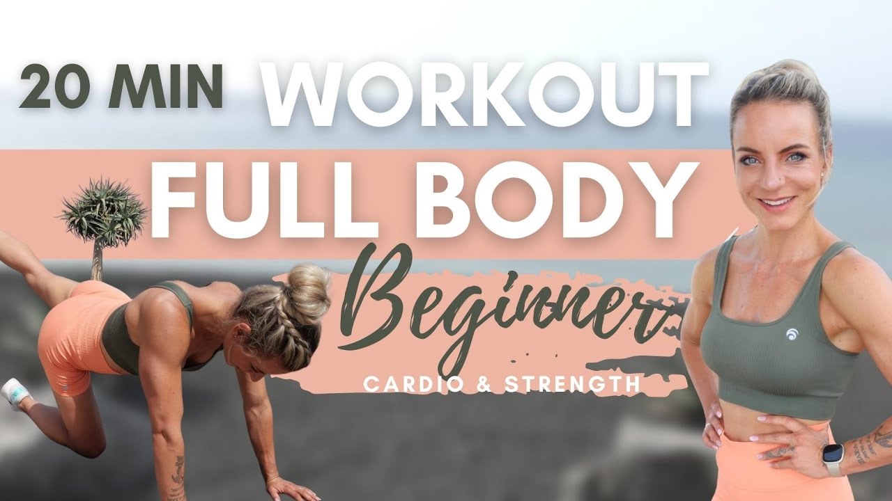 20 Min Full Body Beginner 🎯 Cardio & Strength Workout (fat burn & strengthen)