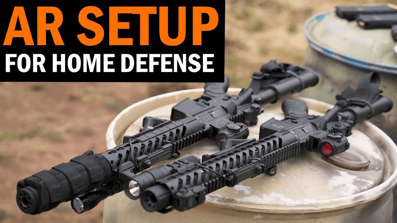 AR-15 Rifle Setup for Home Defense with Navy SEAL Mark 