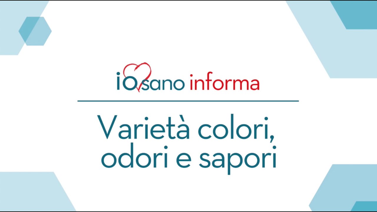 IO SANO INFORMA - l'importanza della varietà di colori odori e sapori delle pietanze per disfagici