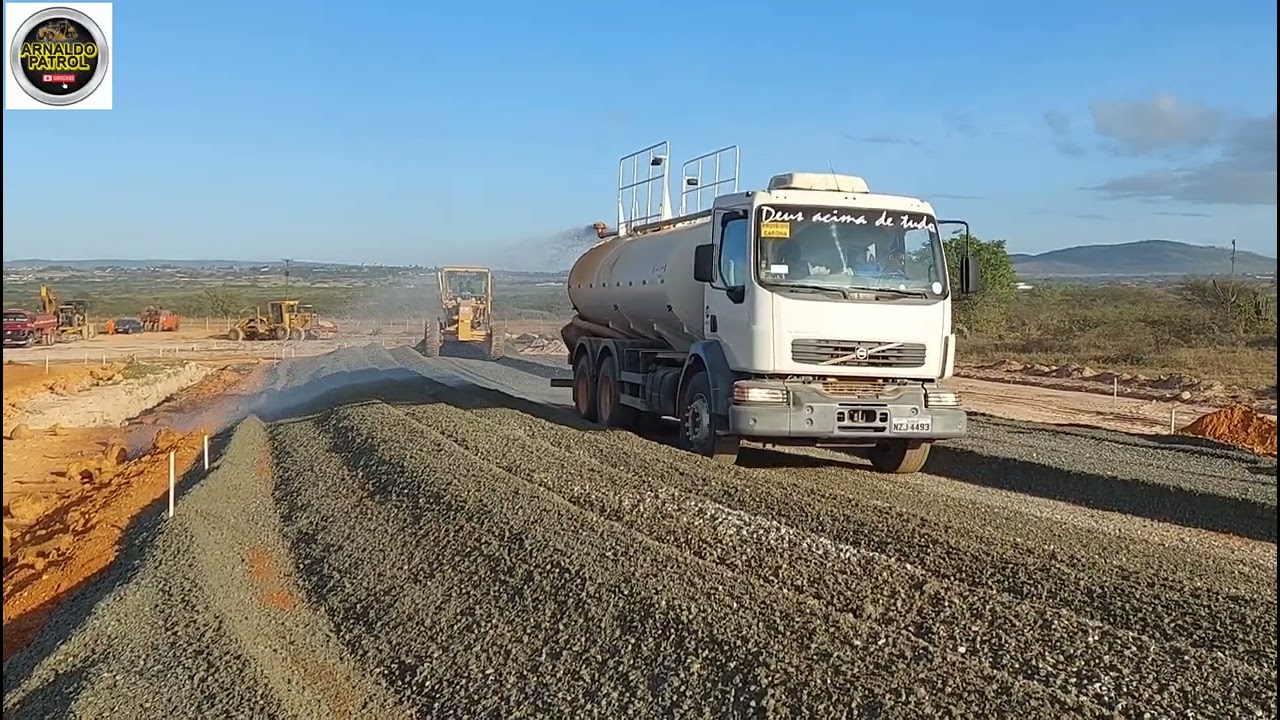 Homogeneização base de bgs motoniveladora cat 140k/motorgrader/patrola/niveleuse/