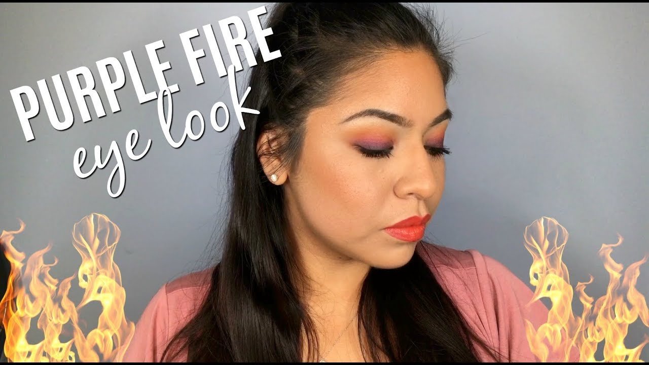 PURPLE FIRE EYE LOOK Tutorial | REA Makeup by Andrea
