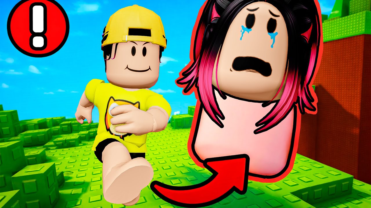 CHUTEI A BEBÊ MALVADA VÁRIAS VEZES NO ROBLOX!