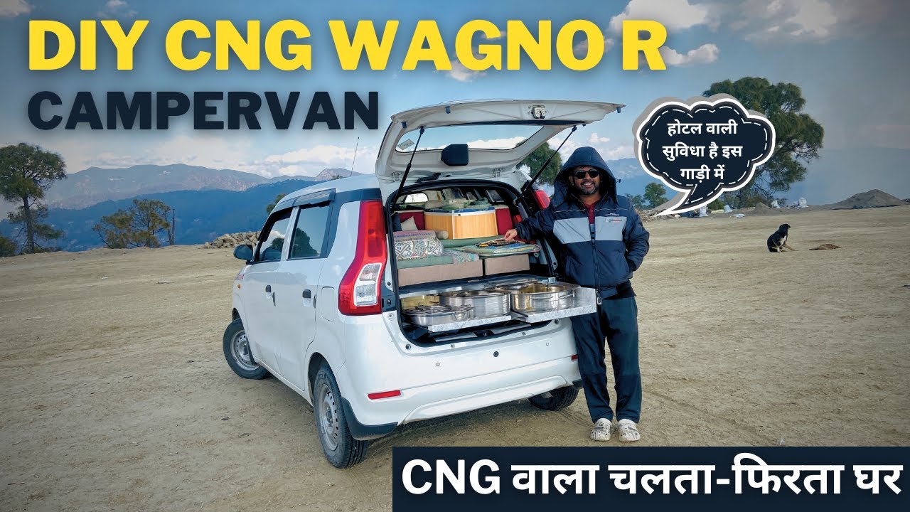DIY CNG Maruti Suzuki Wagno R Campervan🔥 | Low Budget Campervan | Campervan