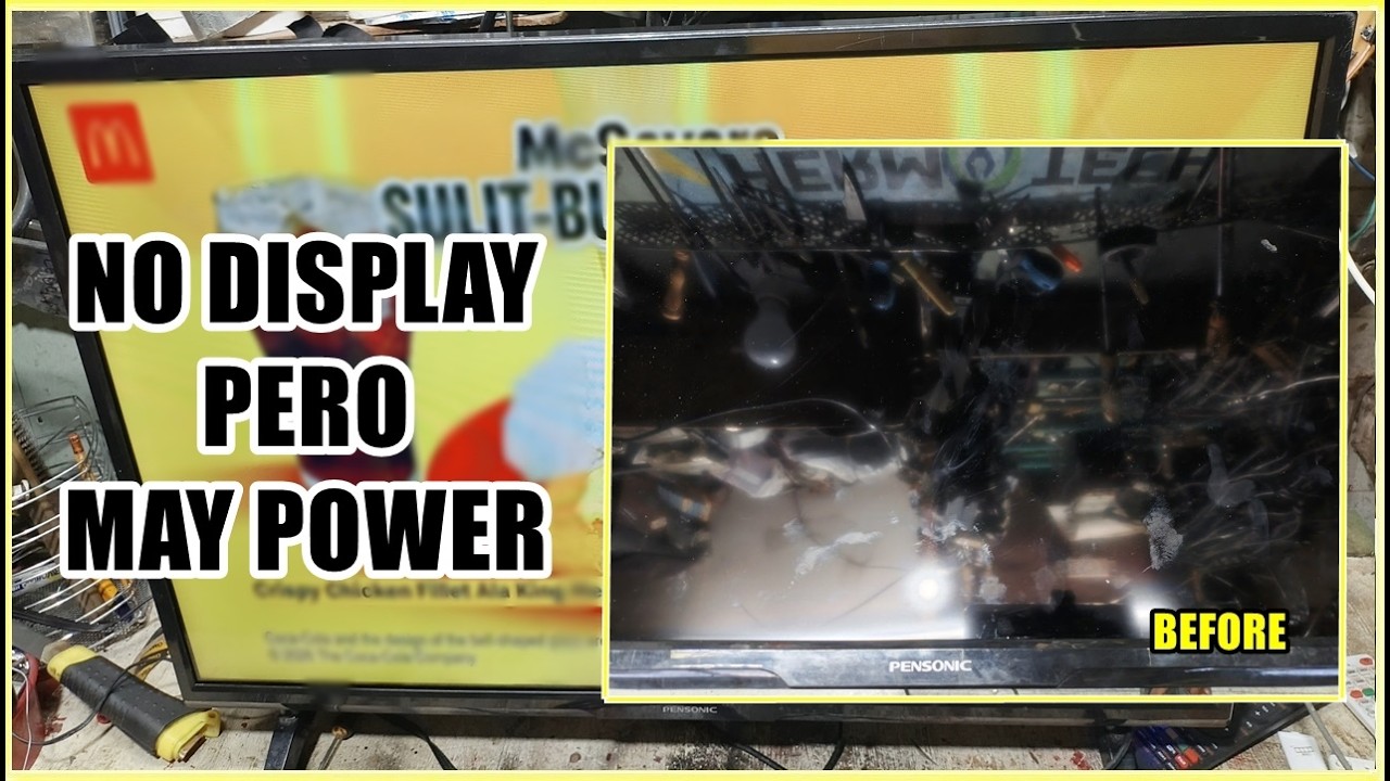 MAY POWER PERO WALANG DISPLAY PENSONIC LED TV