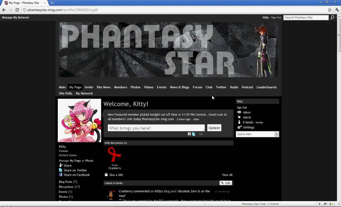 Phantasy Star Fan site