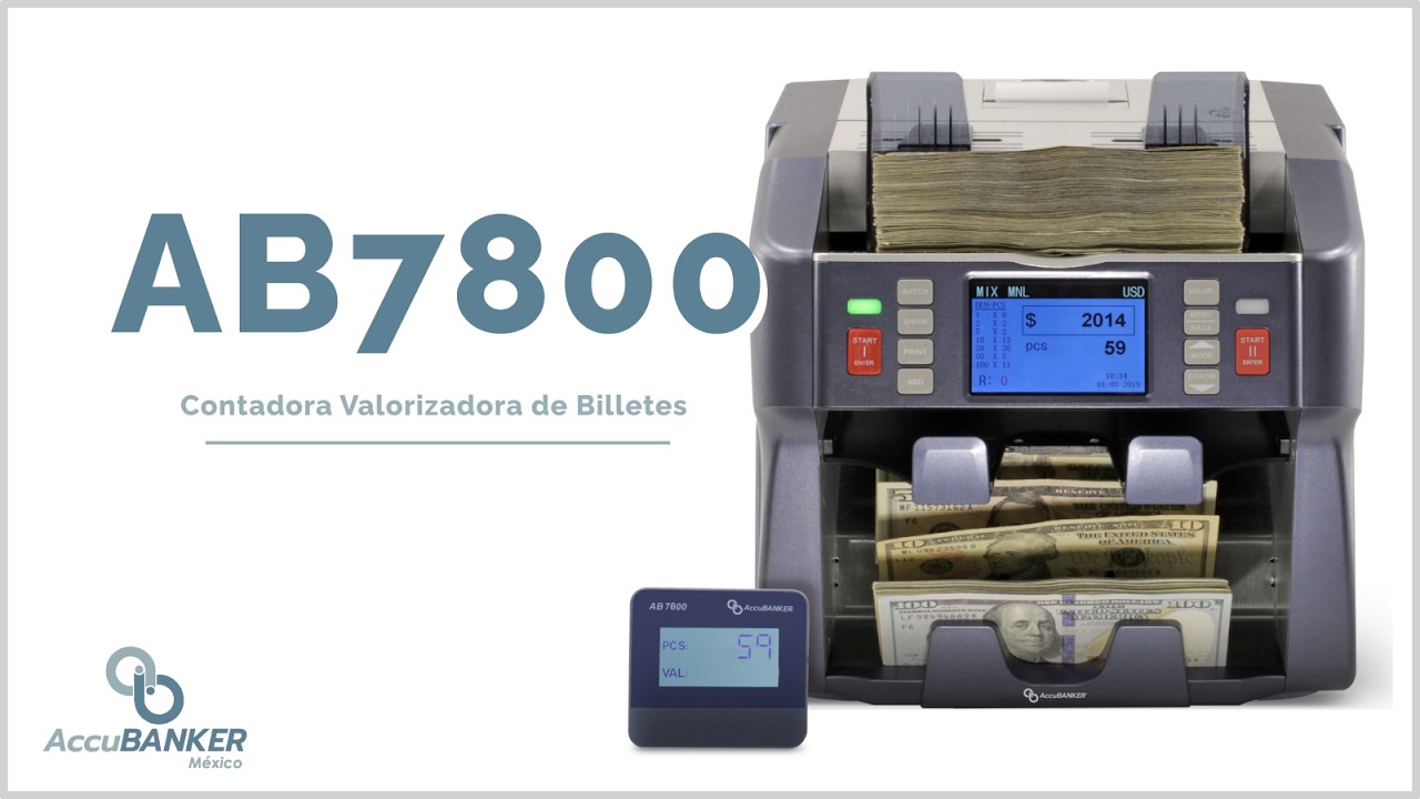 Contadora de billetes AccuBANKER AB7800.