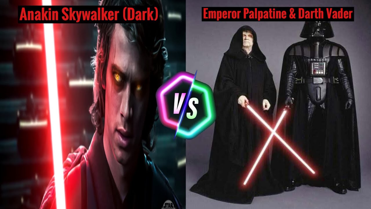 Star Wars: The Force Unleashed Wii - Anakin Skywalker (Dark) Vs Emperor Palpatine & Darth Vader