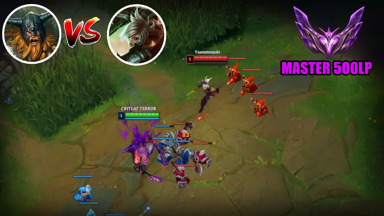 THIS IS HOW TO COUNTER RIVEN WITH OLAF  - TheeeKiiing Olaf vs Riven