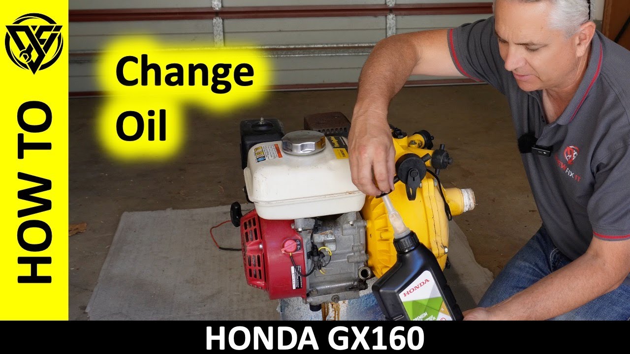 How to Change the Oil in a Honda GX160 4Stroke Engine GX120 GX140 GX200