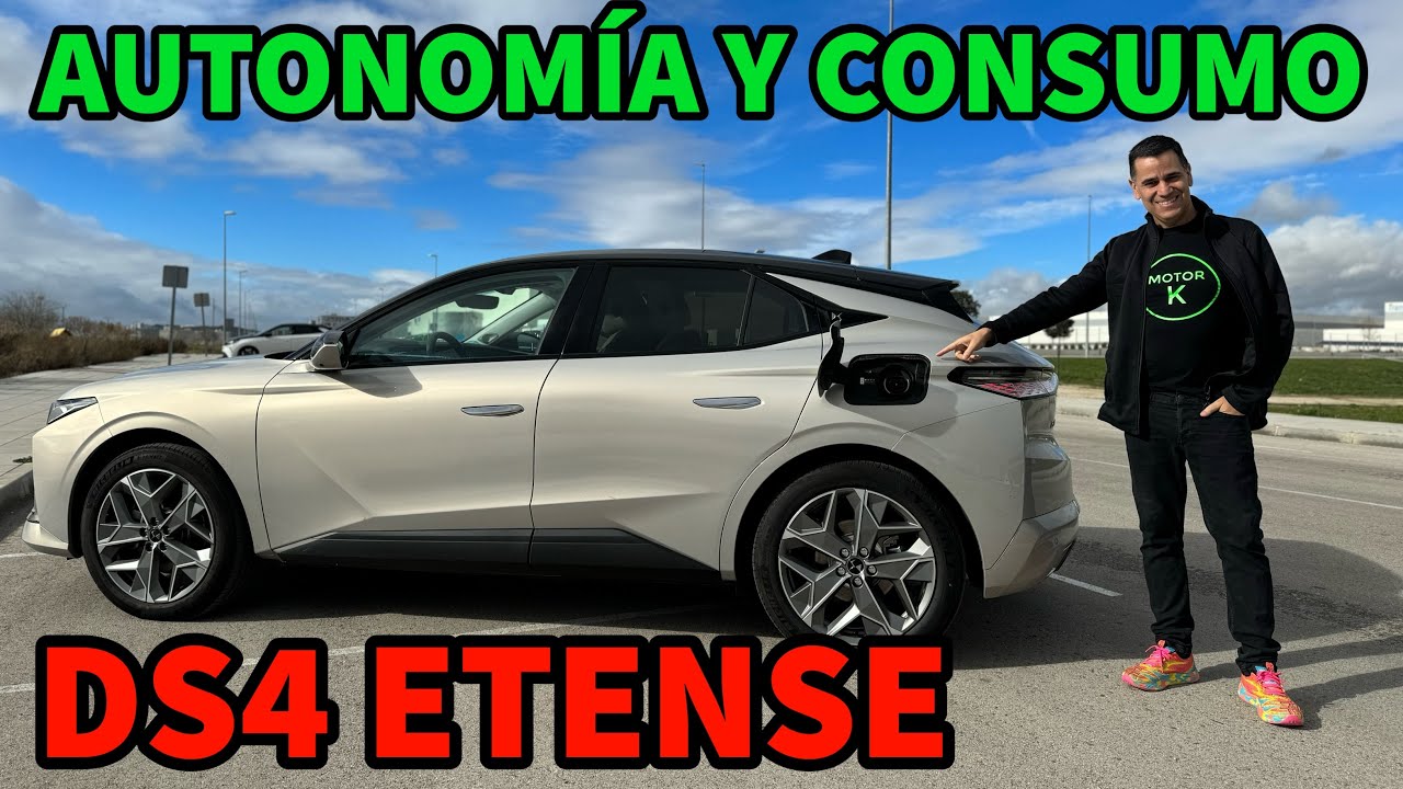 ¡MENUDOS CONSUMOS! Prueba DS4 ETENSE 2024 AUTONOMÍA ELÉCTRICA y CONSUMO HÍBRIDO a 120 km/h MOTORK
