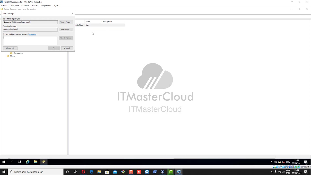 Gerenciamento de Usuários e Grupos no Active Directory