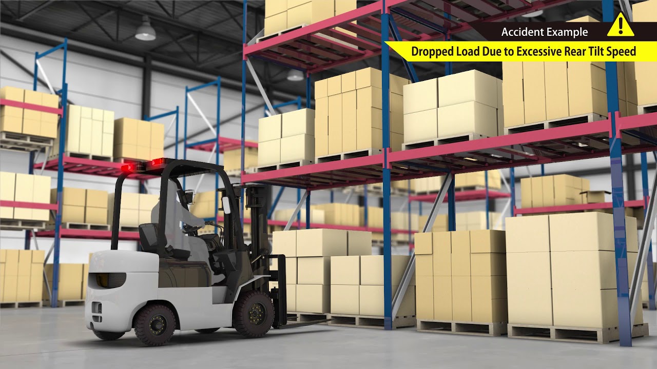 TOYOTA Forklift [SAS] System of Active Stability - Active Mast Front-tilt Angle / Tilt Speed Control