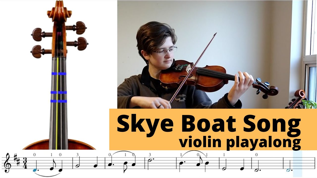 Skye Boat Song play along for violin