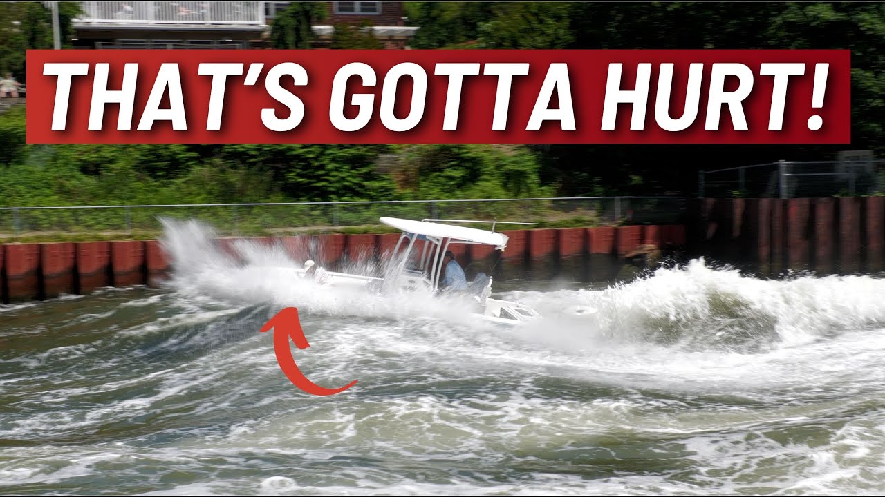 She Made Him Sell the Boat After This | Boats go through a rough Point Pleasant Canal!