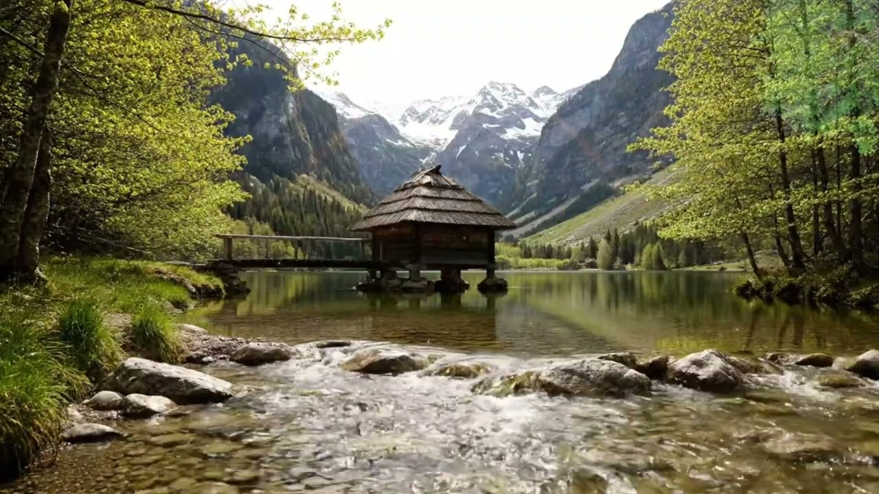 Deep Sleep Piano & Jungle River Sounds 🌿 Peaceful Water Flow for Relaxation, Study, Meditation 🎧