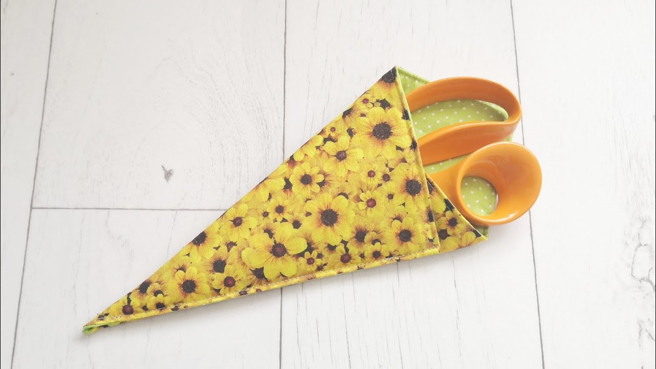 Quick and Easy DIY Scissor Cover with Just Two Squares of Fabric @OwlByMytko