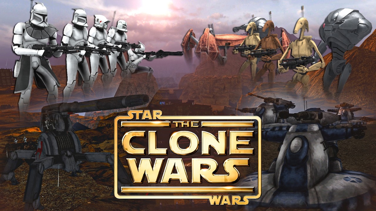 Droid Army Invasion - Clone Trooper Defense Battle STAR WARS: The Clone Wars | Cinematic Short Film
