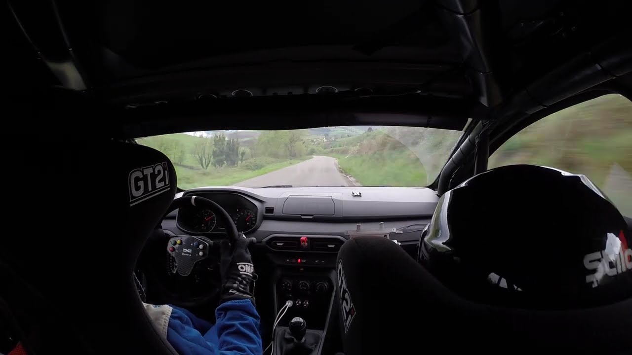 Esteban Vallín-Irene Caso, Rally Tineo 2025, Tc3 El Pedregal 2, Dacia Sandero Eco Cup