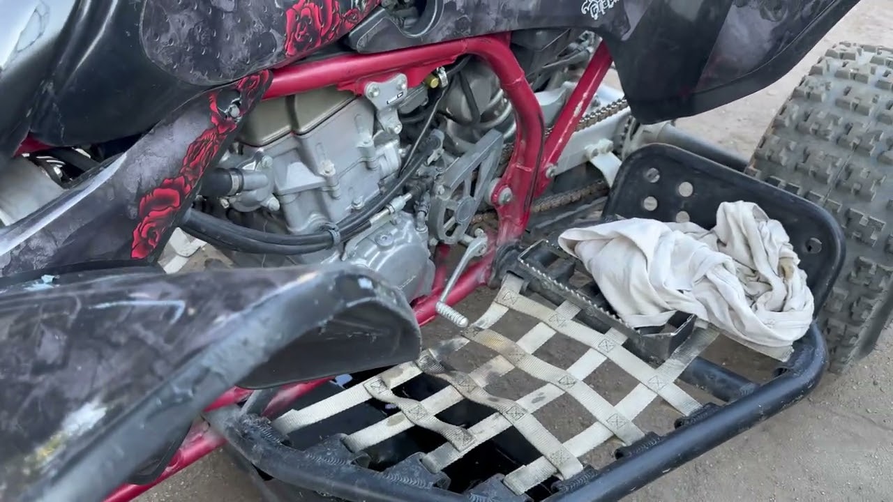 honda trx450r 2007 oil change