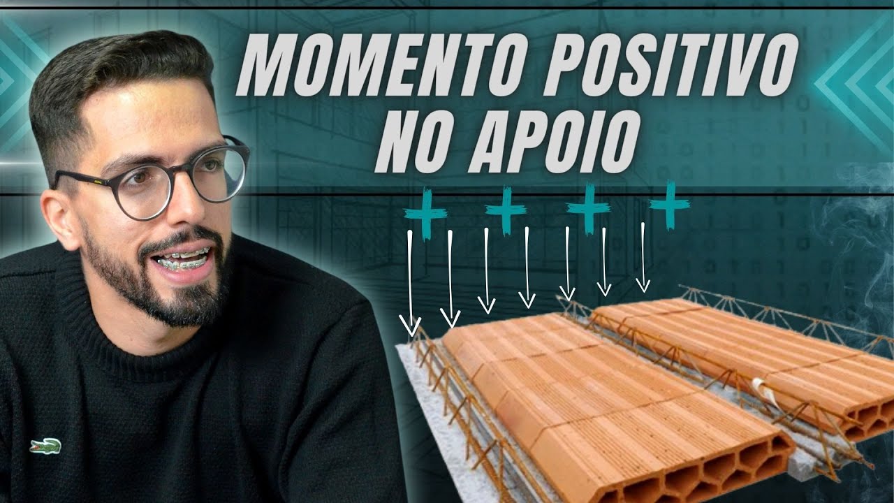 MOMENTO POSITIVO NO APOIO EM LAJES TRELIÇADAS