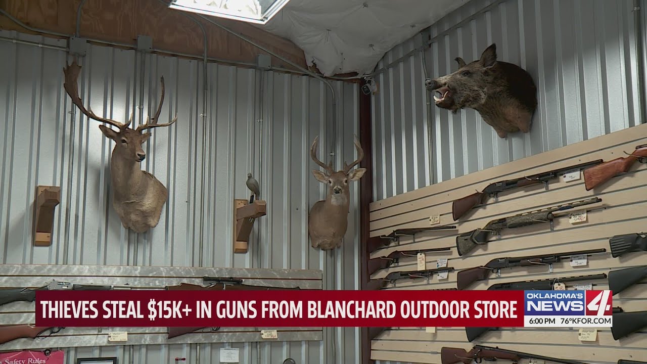 Thieves steal $15k+ from Blanchard outdoor store