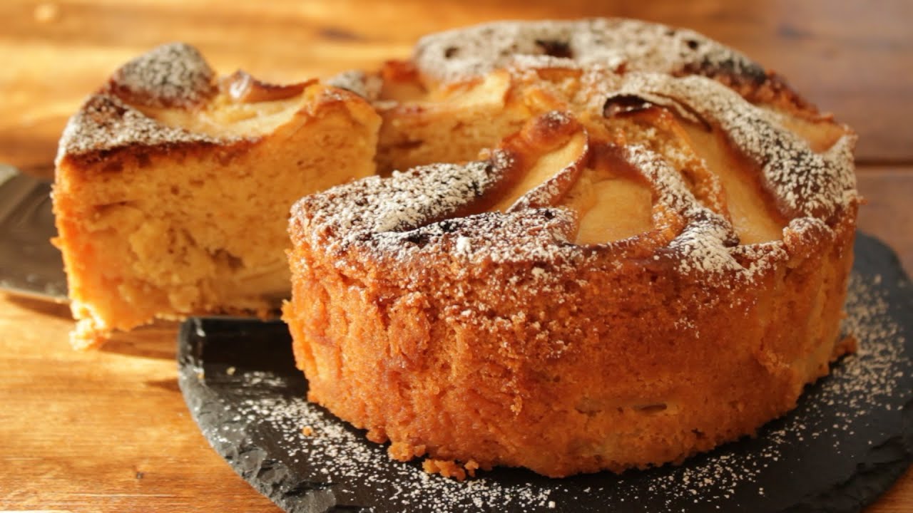 サラダ油で作るしっとりりんごケーキのレシピ Apple cake Recipe