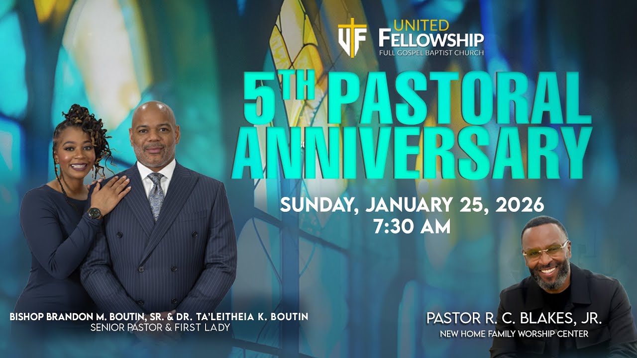 5th Year Pastoral Anniversary | January 25, 2026 | 9:30 AM