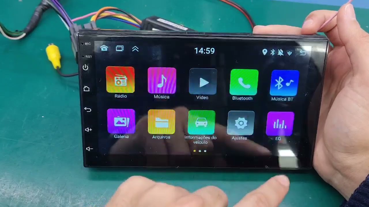 Inserir linhas na camera de ré multimidia android h-tech