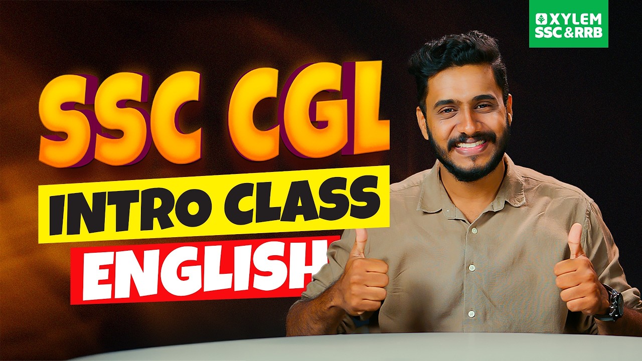 SSC CGL INTRODUCTION CLASS | English | Xylem SSC & RRB