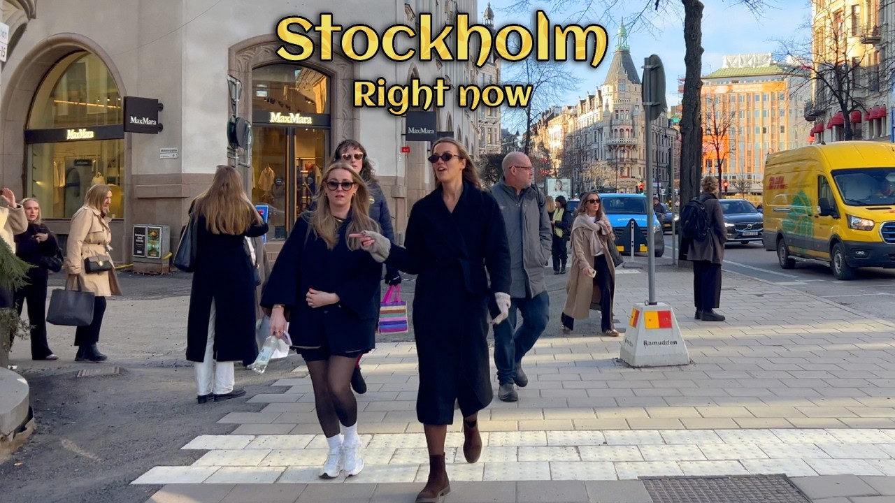 Stockholm Today 🇸🇪 March 29 | 4K Walking Tour