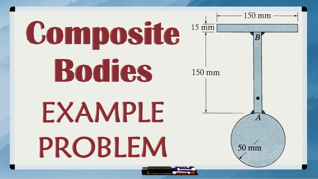 Finding the Centroid of an Area using Composite Bodies EXAMPLE PROBLEM // Step by Step Explanation