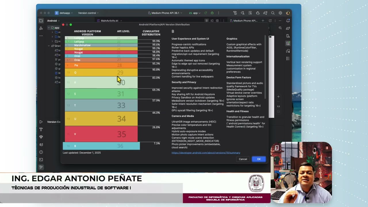Android Studio es el entorno oficial de Google para crear aplicaciones Android.