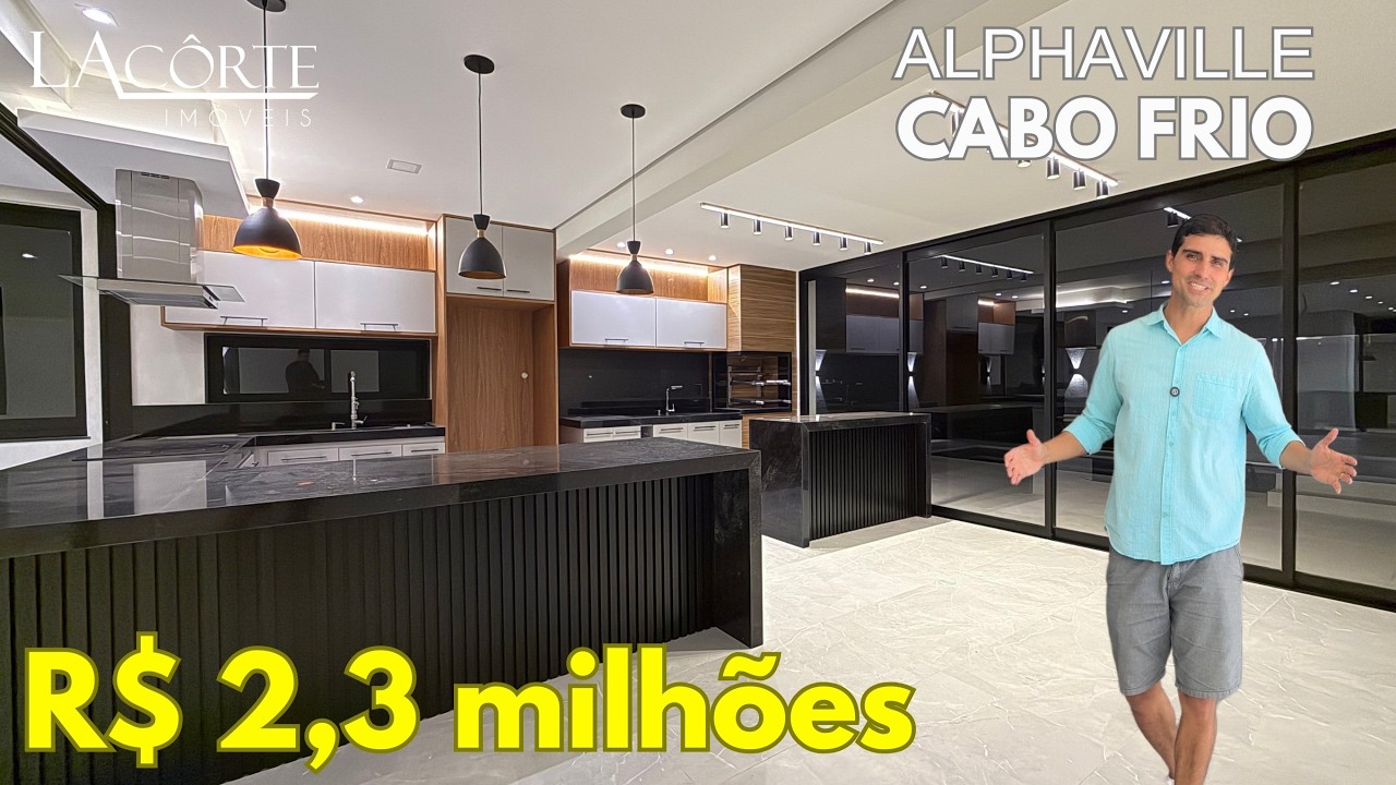 CASA de PRAIA MODERNA e TECNOLÓGICA: 15 min de GERIBÁ (BÚZIOS) no ALPHAVILLE CABO FRIO!