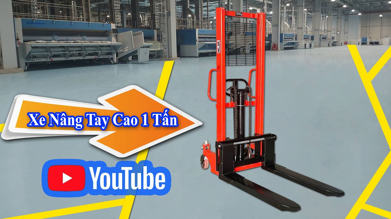 [ BÁO GIÁ ] Xe Nâng Tay Cao 1 Tấn Có Phanh Giá Rẻ Nhất, Model: CTY-E1.0T, 1.6M