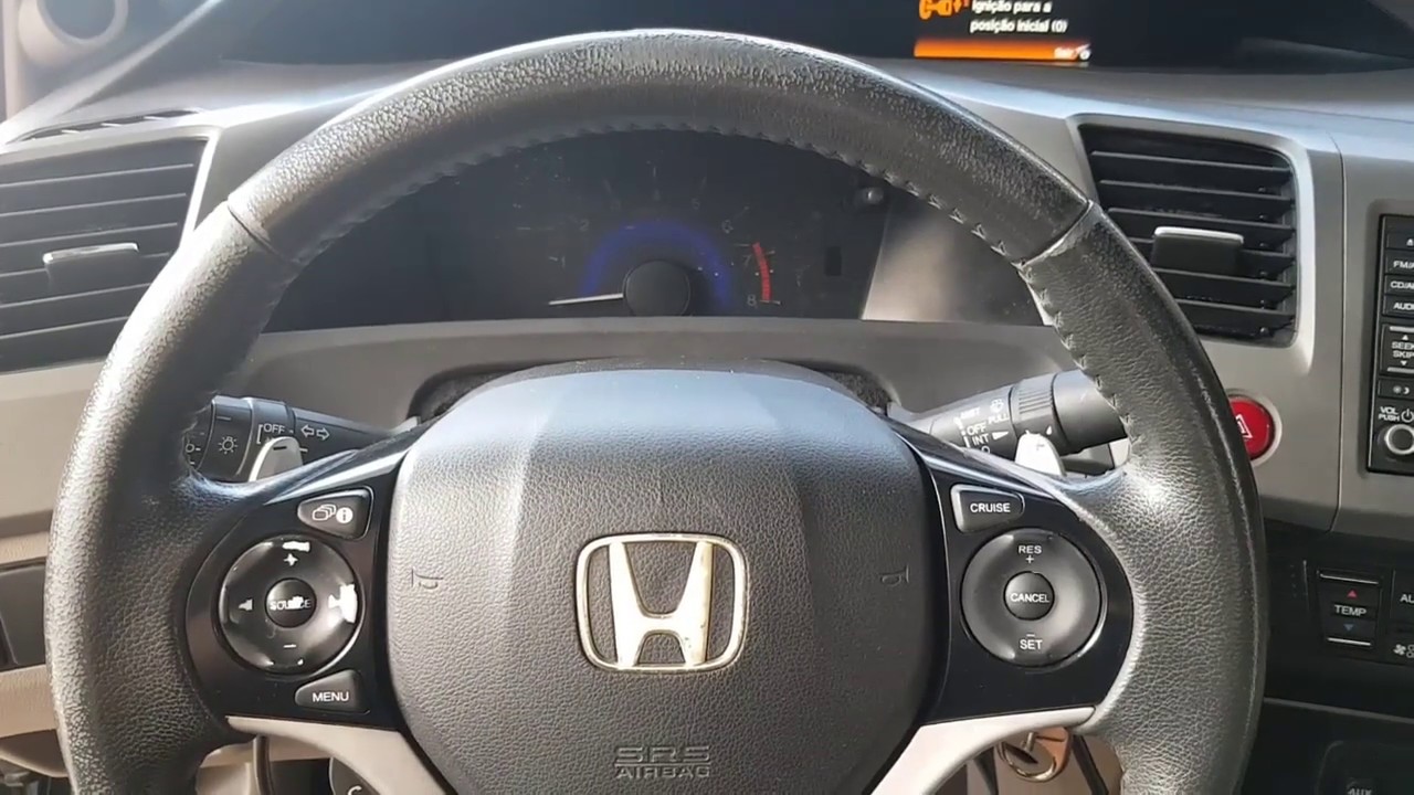 Diagnóstico da luz do Airbag acesa no Civic G9 EXS 1.8 16v Automático 2012