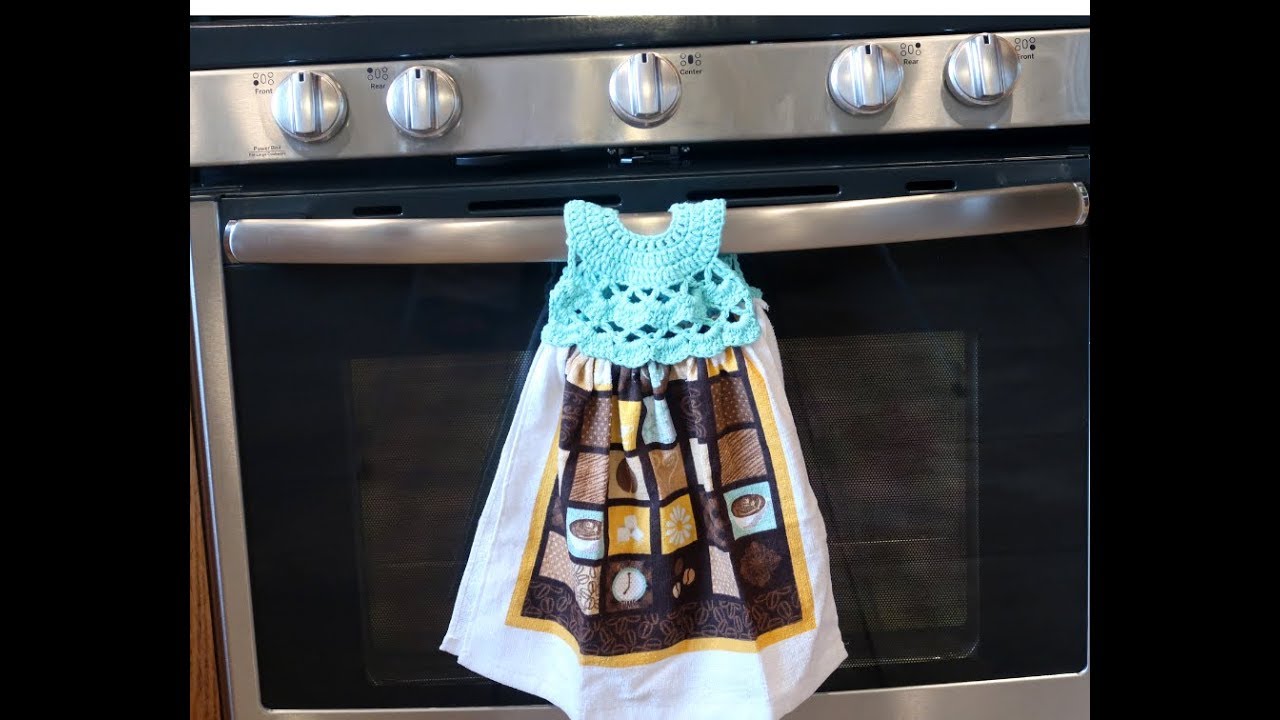 Como hacer Vestidito de crochet y toalla paso a paso