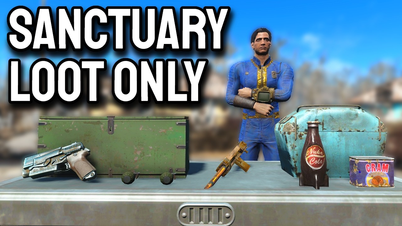 Fallout 4: Выживание, но я могу использовать только добычу из убежища.