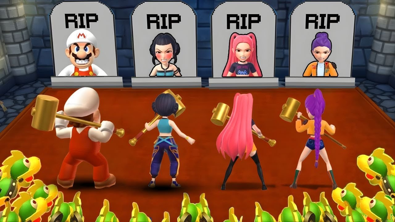 マリオパーティ9 ミニゲーム｜マリオ vs Rumi vs Zoey vs Mira！RIP連発！？CPU最強たつじん地獄バトル