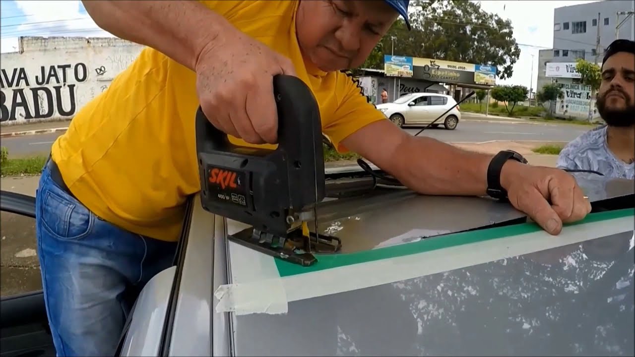 Instalação do teto solar webasto h100 ( Hollandia 100 ) no Palio G3