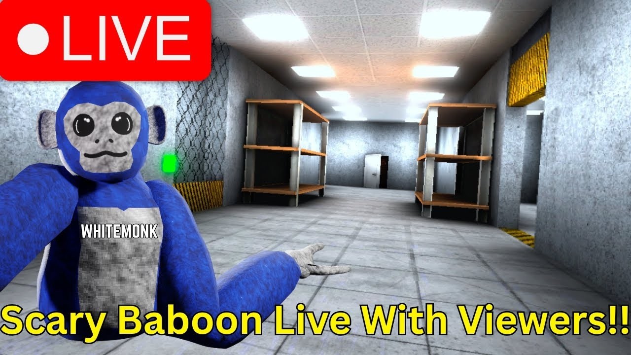 Scary Baboon NEW UPDATE LIVE WITH VIEWERS!! #39 4K SUBSCRIBERS!!