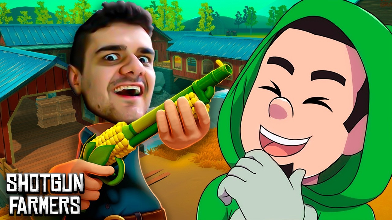 TROCANDO TIRO COM OS GURI E PLANTANDO AS ARMAS?!?!? - GUINAS JOGA SHOTGUN FARMERS