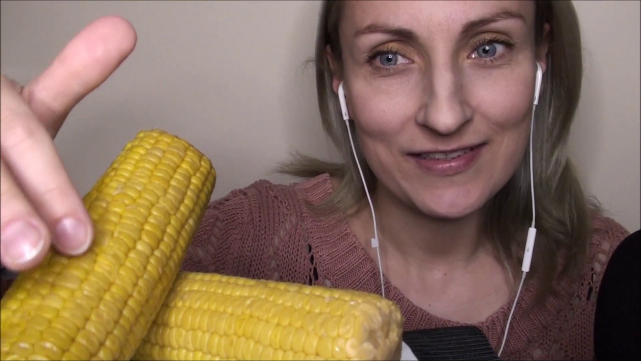 ASMR po polsku * Pyszne kolby kukurydzy * Corn on the cob eating * Szept