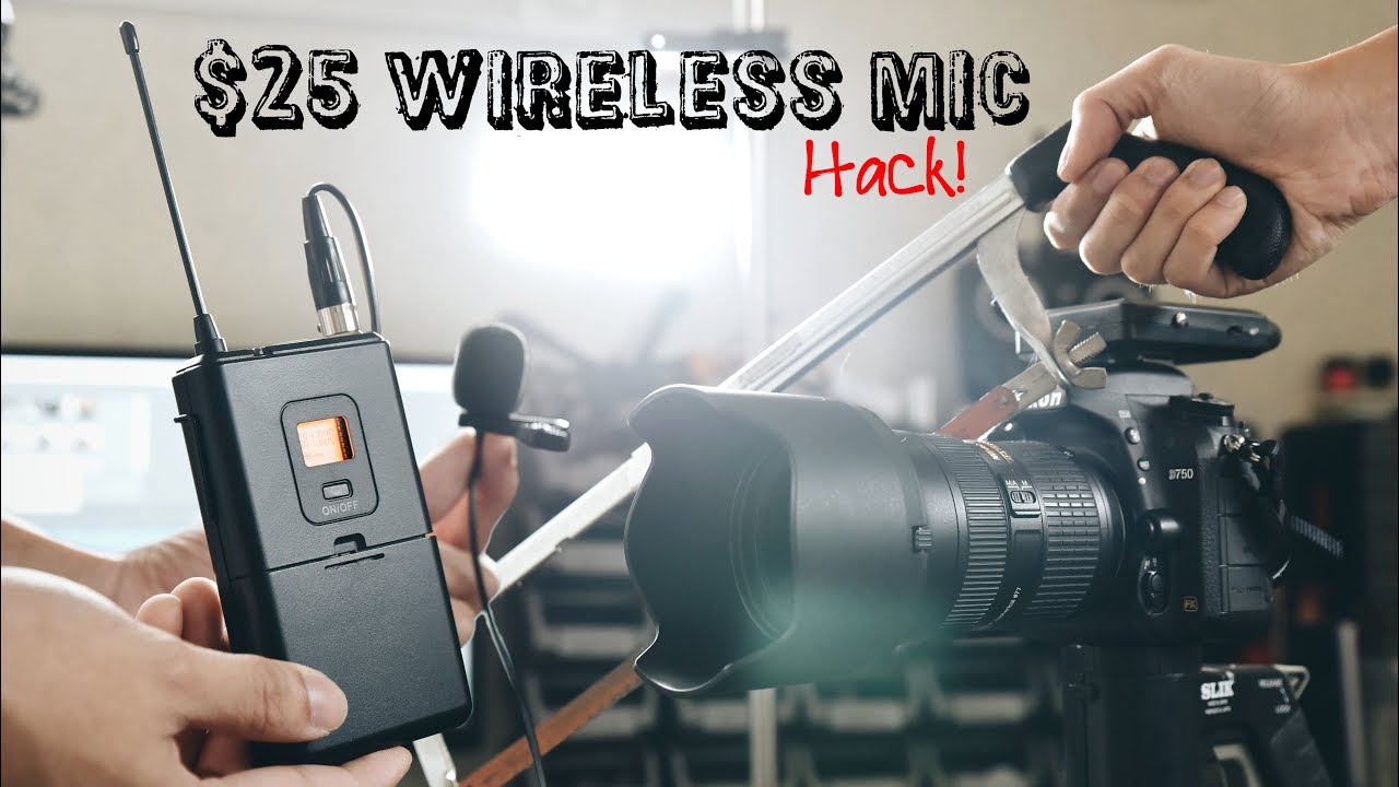 Cheap $25 Wireless Mic For DSLRs (Mod & Review: Fifine k037)