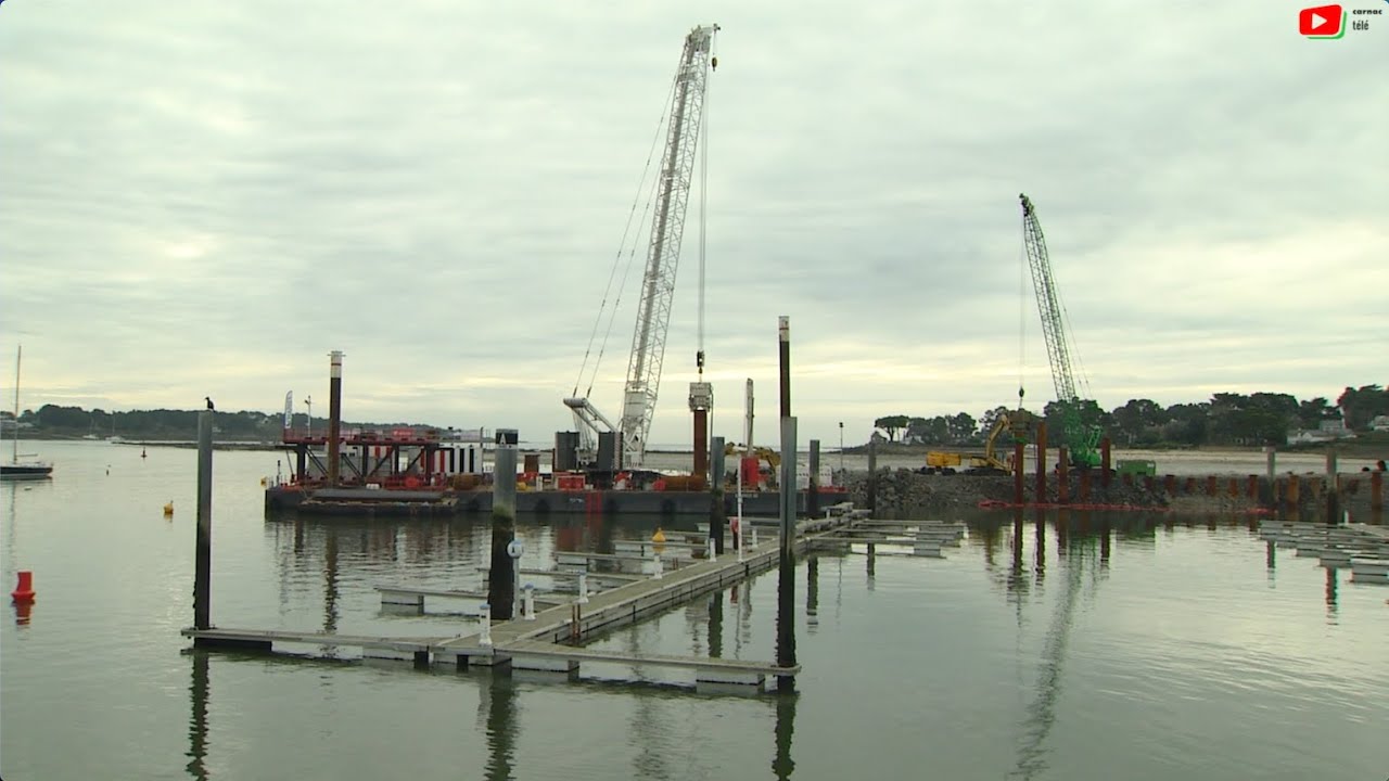 LA TRINITÉ-SUR-MER  🇲🇫   |  Le Port en Travaux   |  Carnac Télé