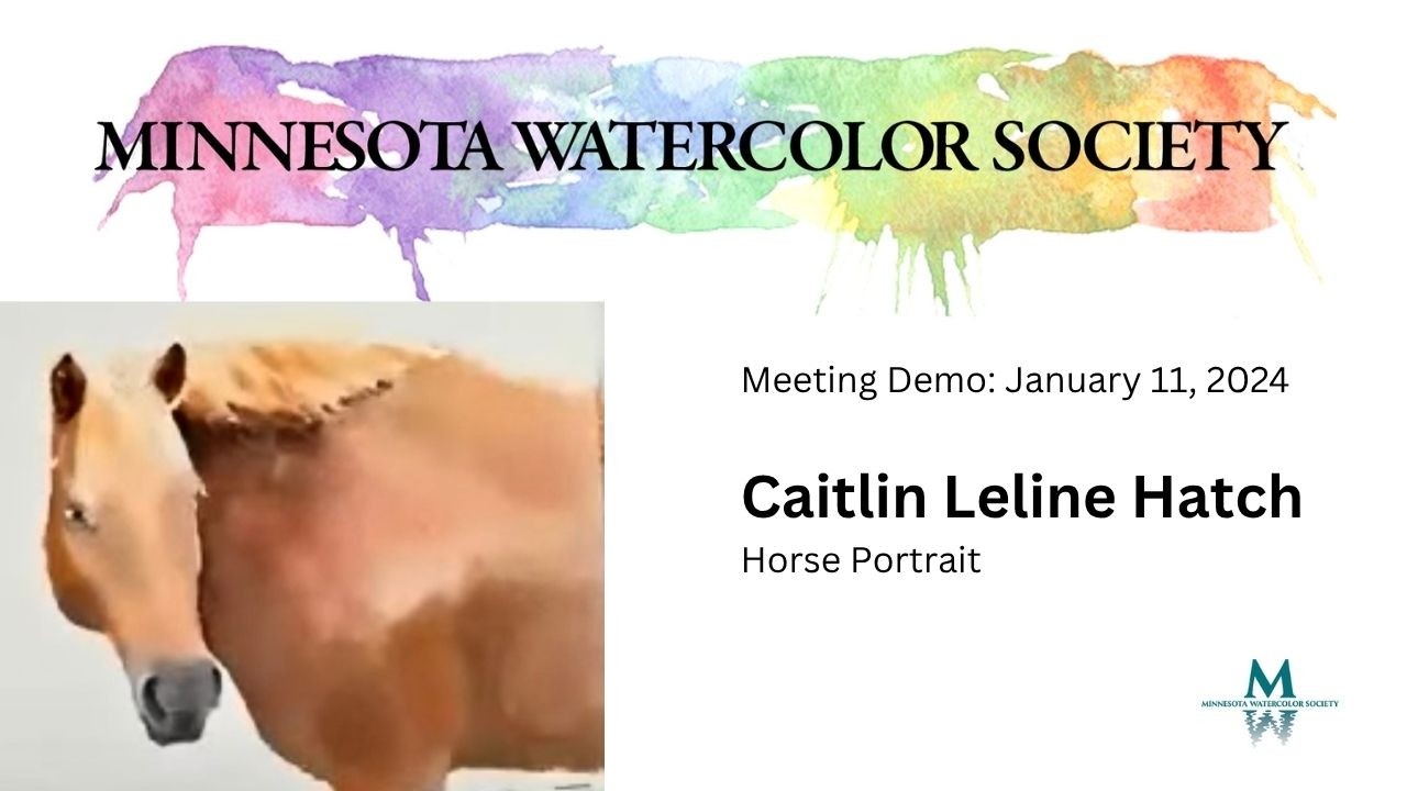 MNWS: Caitlin Leline Hatch Demonstrates Horse Portraiture, January 11, 2024