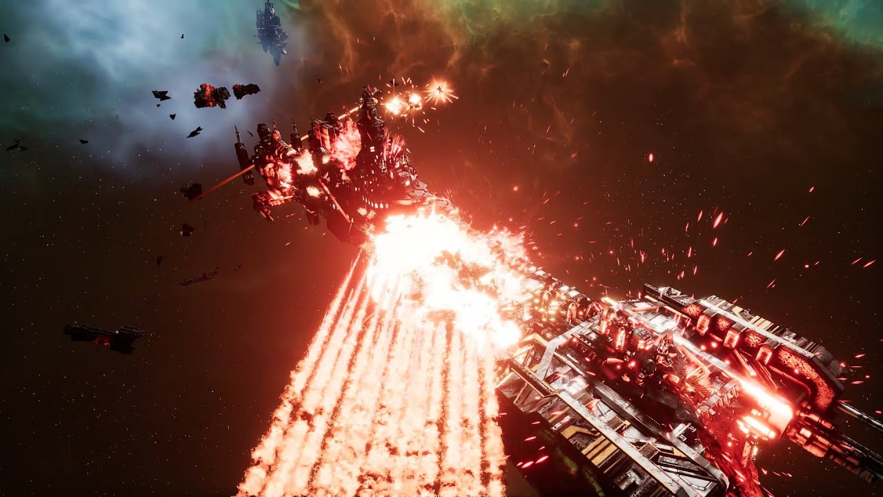 Imperial Navy vs Space Marines - Skalgrim Mod - Massive Battle - Battlefleet Gothic Armada 2