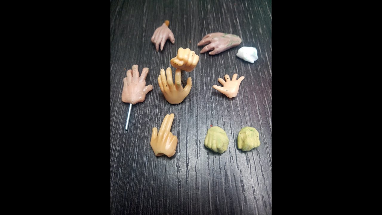 COMO HACER UNA FIGURA DE PORCELANA FRIA O PLASTILINA PASO A PASO DESDE CERO PARTE # 6 (MANOS Y PIES)