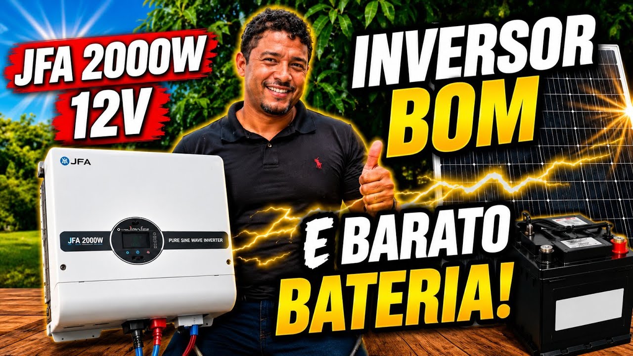 Novo inversor JFA bom é barato para energia solar