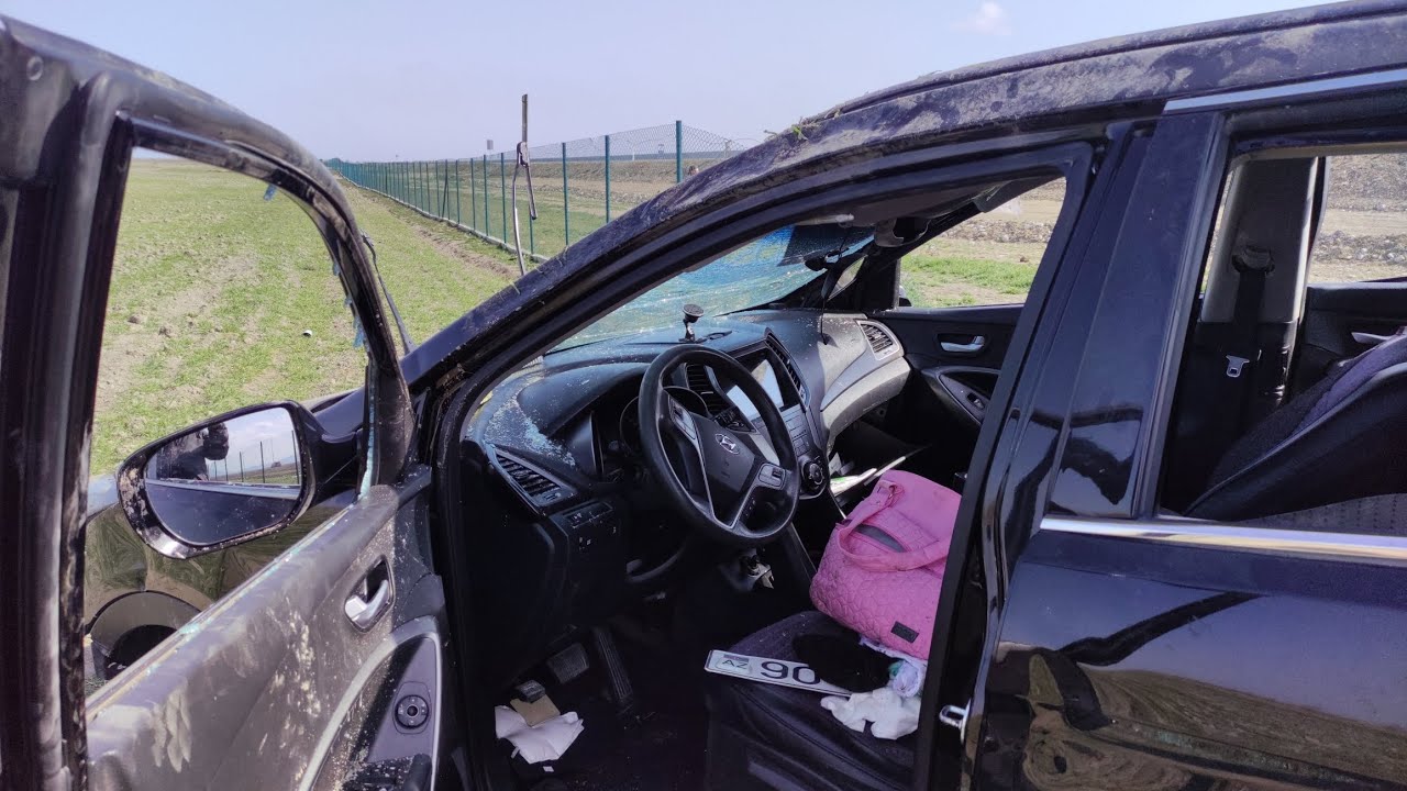 Ödənişli yolda ağır qəza!  Hyundai aşdı, bir nəfər ölüb, 3 nəfər yaralanıb